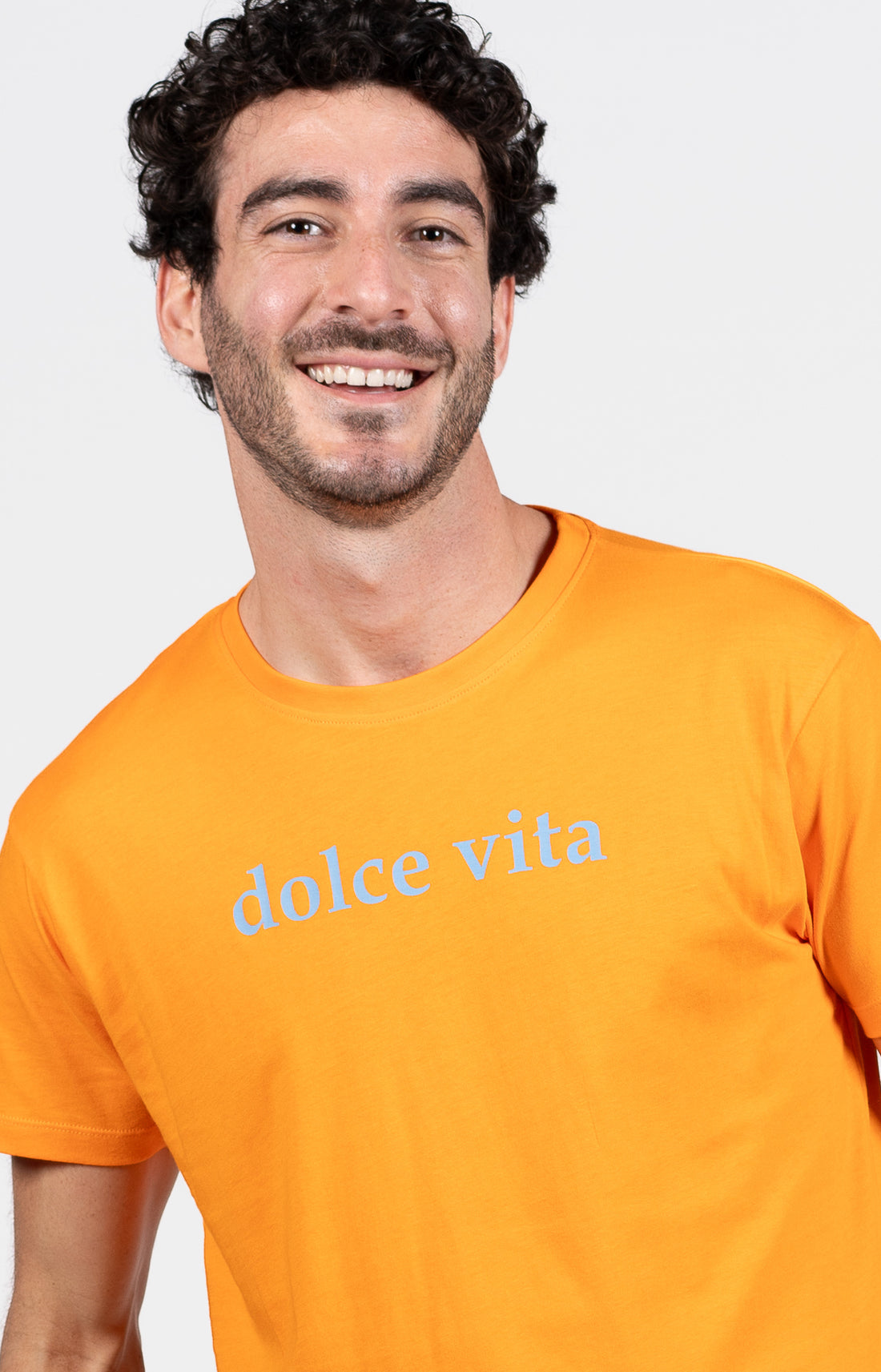 Pyjama court Pyjaméricain Homme Apéro Bleu et Orange 2