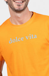 Pyjama court Pyjaméricain Homme Apéro Bleu et Orange 2