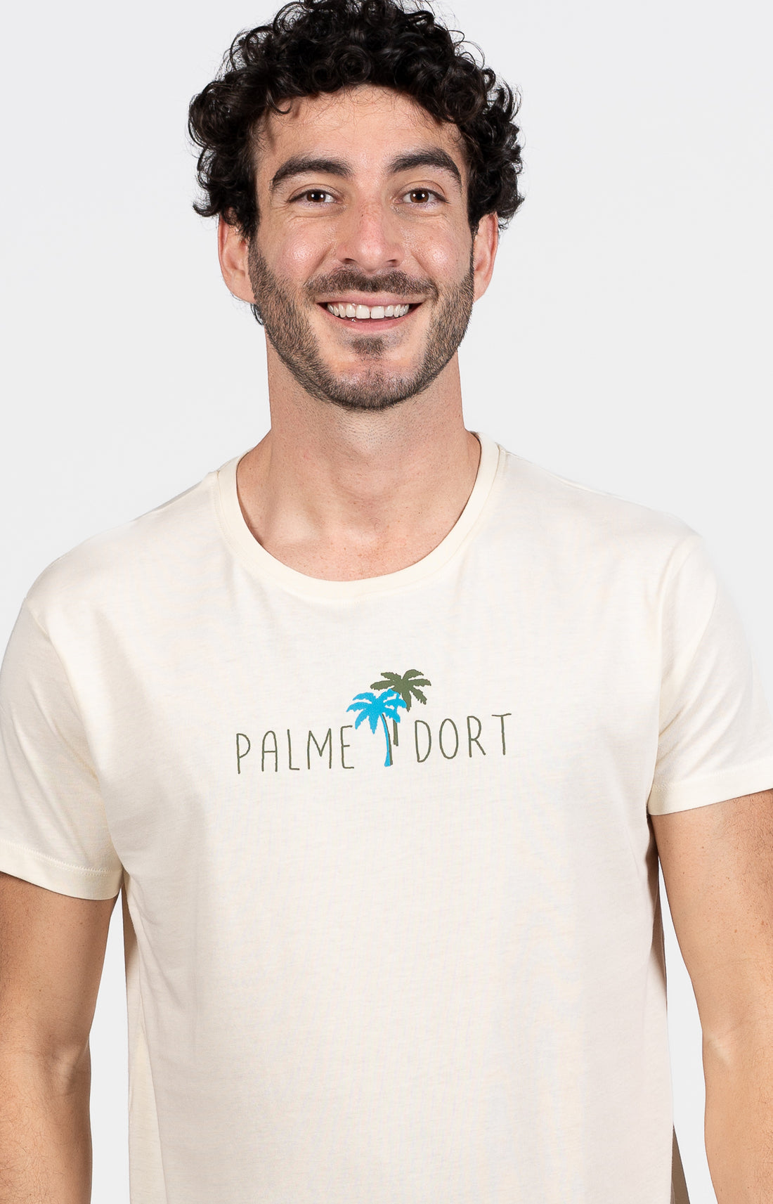 Pyjama court Pyjaméricain Homme Coco Blanc et Ivoire et Vert 2