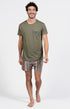 Pyjama court Pyjaméricain Homme Corlys Vert 1