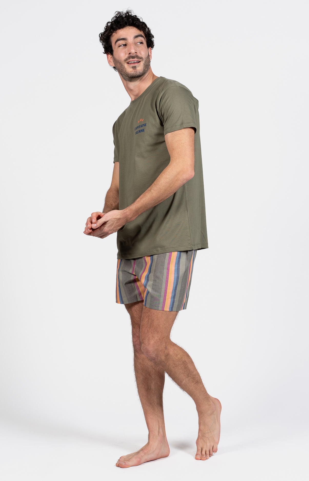 Pyjama court Pyjaméricain Homme Corlys Vert 5