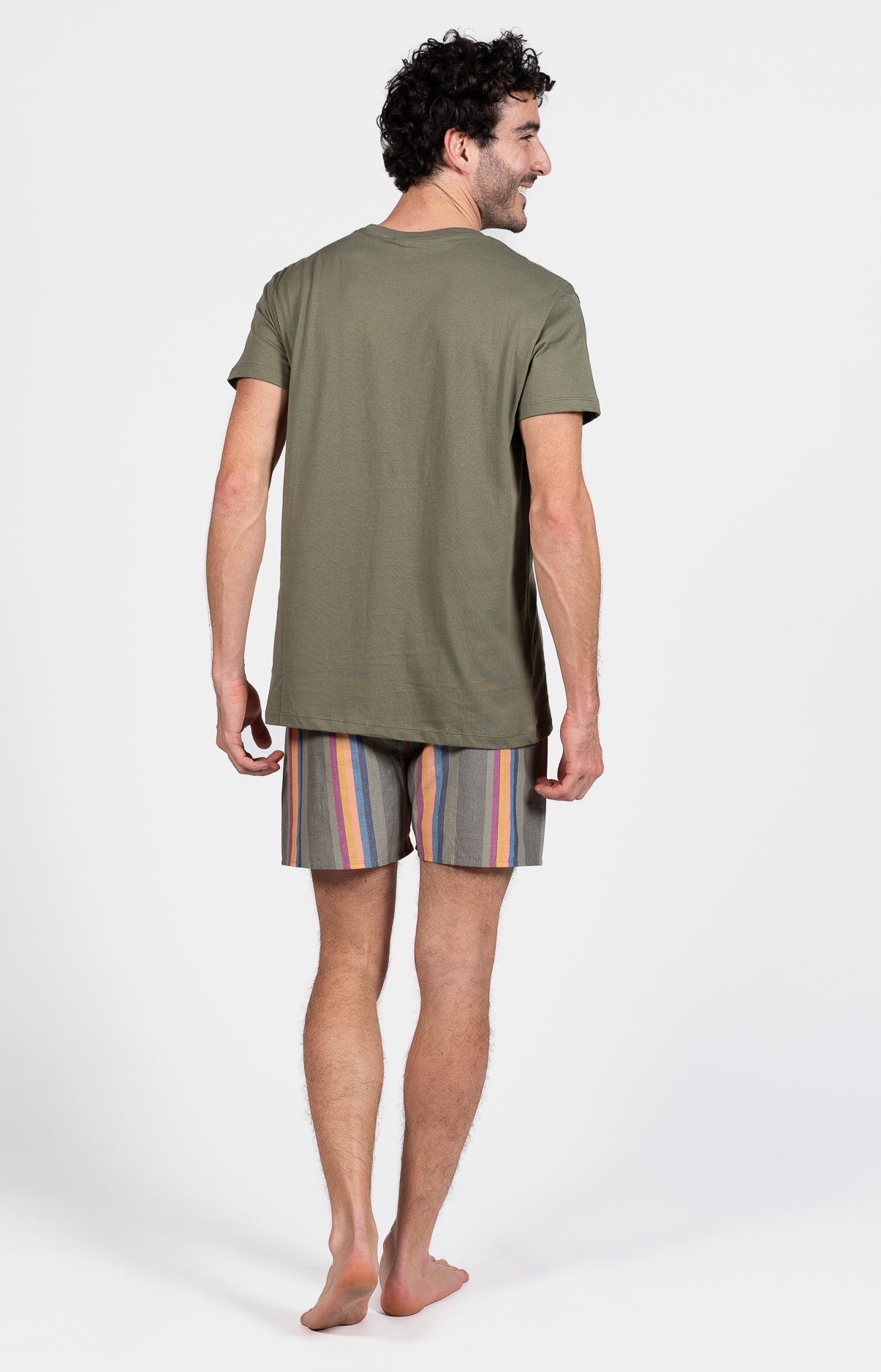 Pyjama court Pyjaméricain Homme Corlys Vert 6