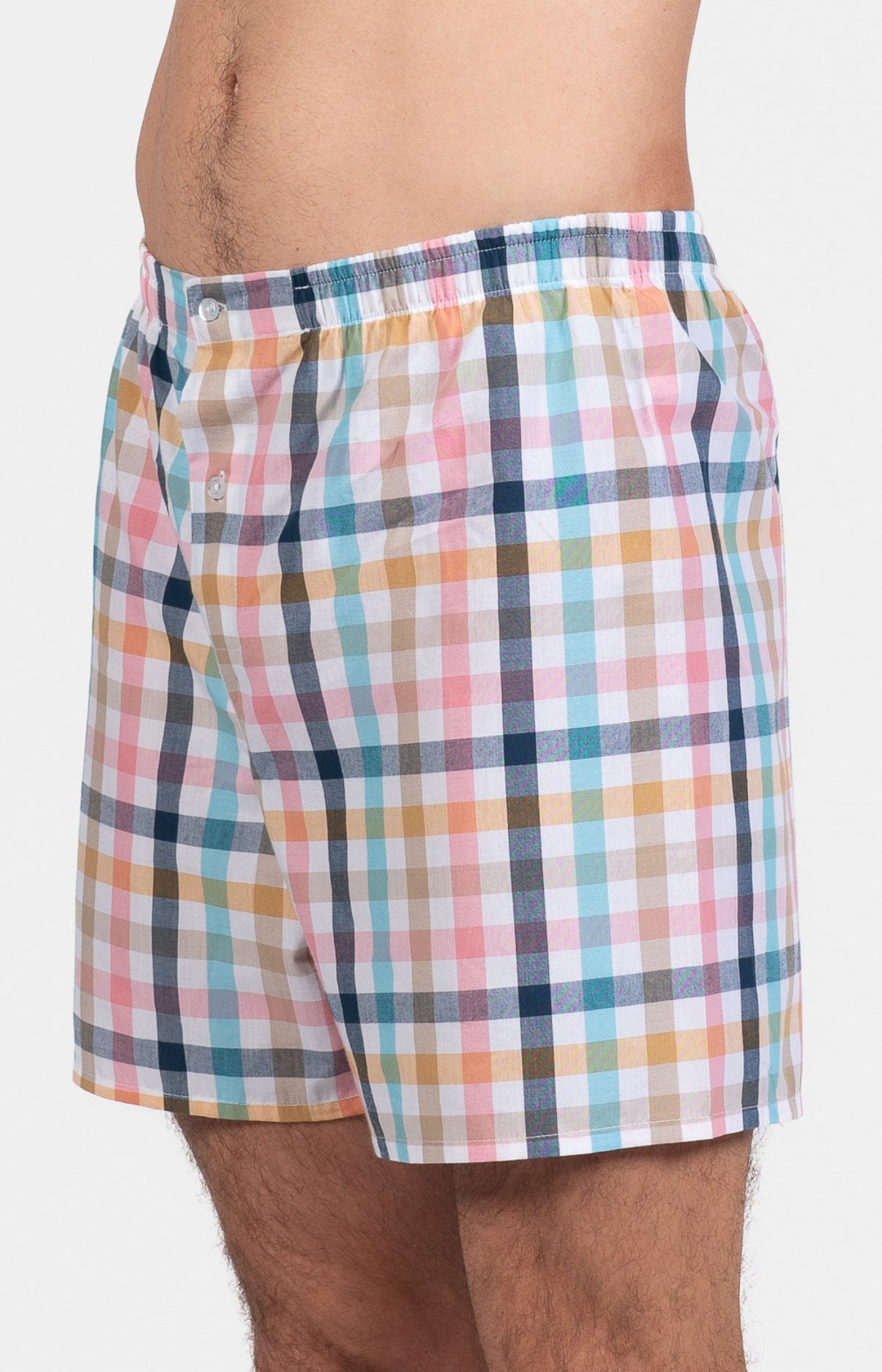 Pyjama court Pyjaméricain Homme Criston Rose et Multicolore 4