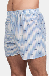 Pyjama court Pyjaméricain Homme Tour du cadran Bleu 4