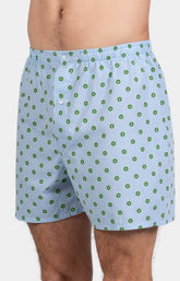 Pyjama court Pyjaméricain Homme Kiwi Bleu et Vert 4