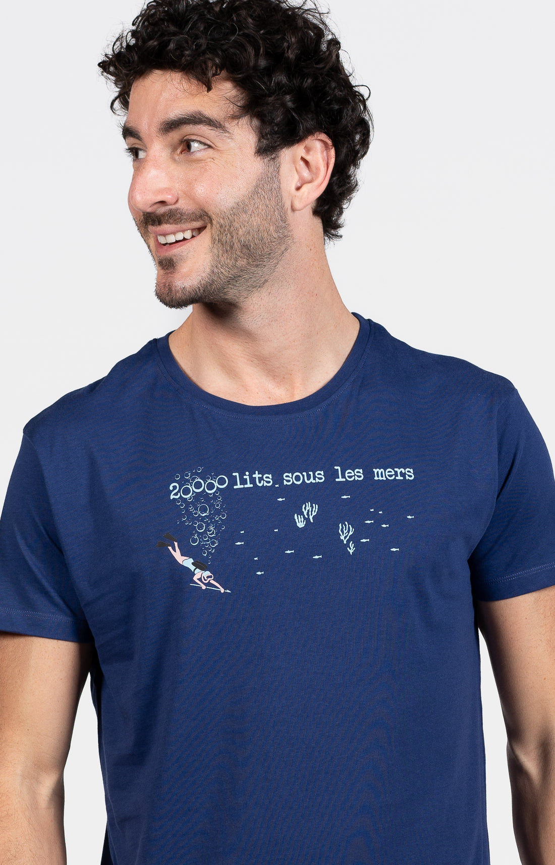 Pyjama court Pyjaméricain Homme Requin Bleu et Marine 7