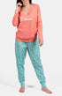 Pyjama long Enfant Frileuse Bleu et Rose 1