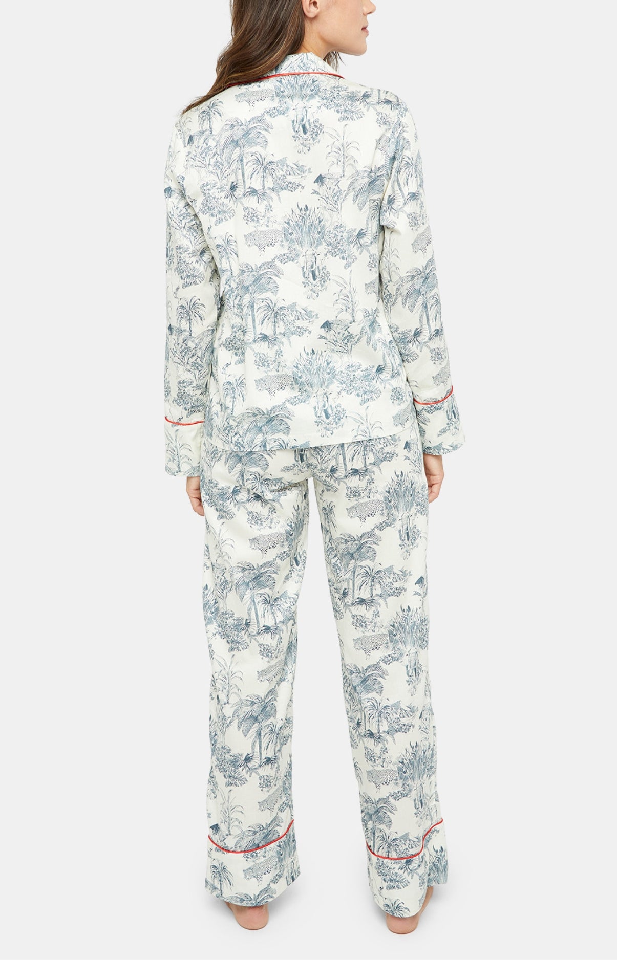 Buttoned pyjama - Jouy Grey