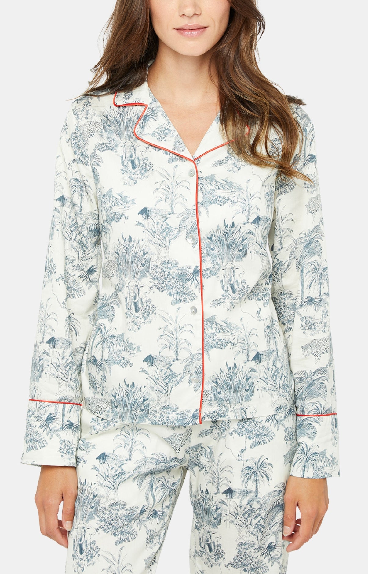 Pyjama boutonné Jouy - Gris