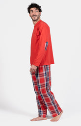 Pyjama long Homme Logan Rouge 11