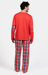 Pyjama long Homme Logan Rouge 12