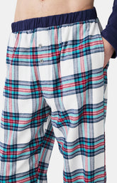 Pyjama marine logan tartan Homme 6