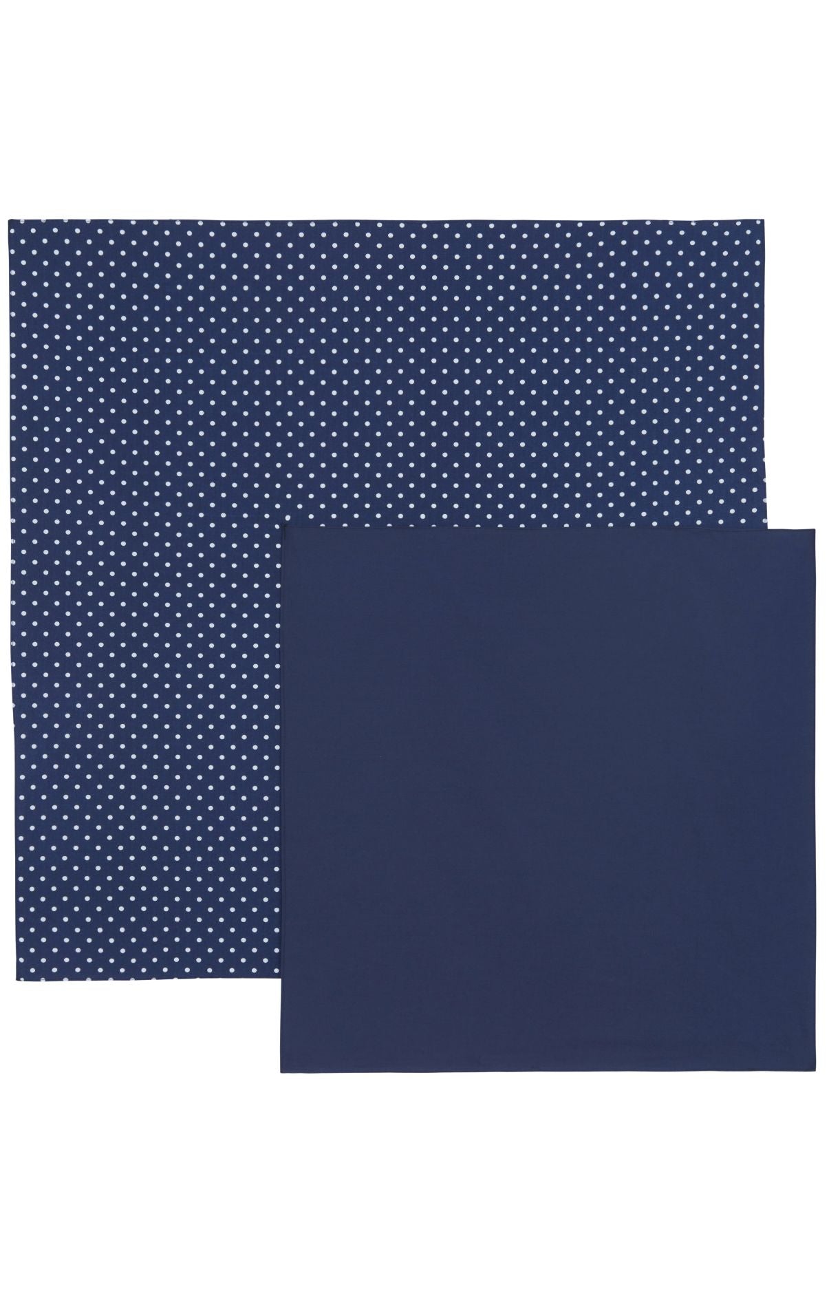 Furoshiki - Plain blue &amp; Dots