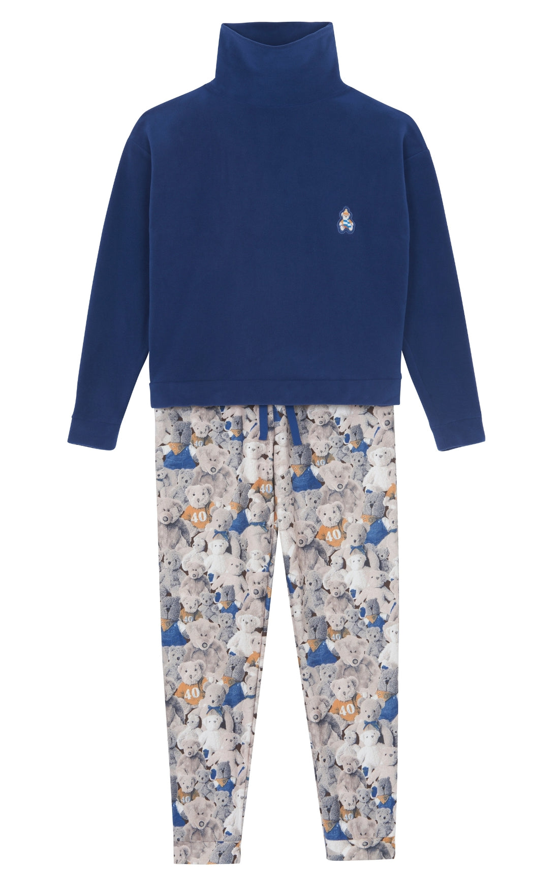 Pyjama long Femme Teddy 40 ans Beige et Marron 3