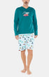 Pyjashort Homme manches longues 2CV Bleu 1
