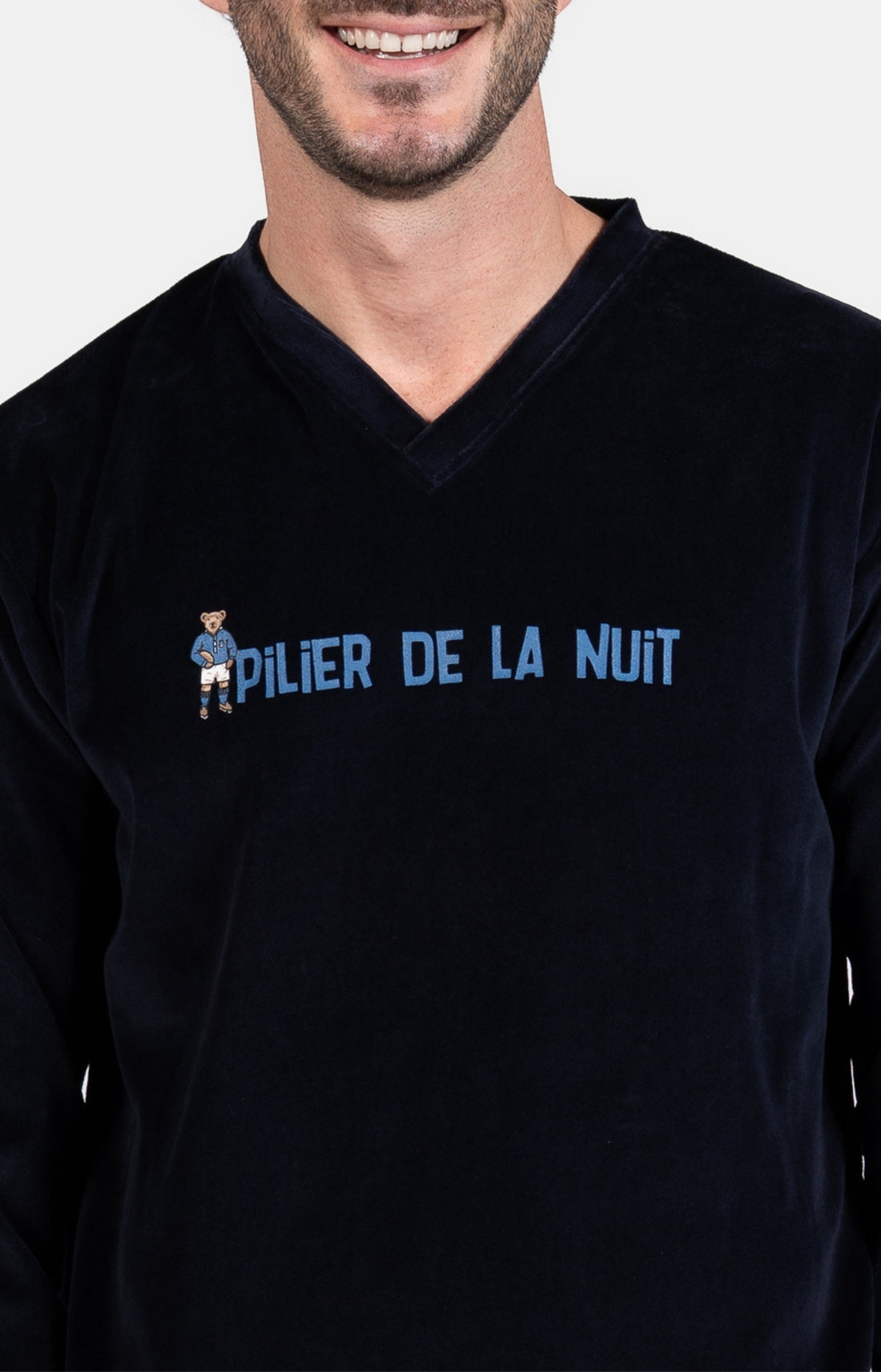 Pyjama long Femme Pilier de la nuit Noir 2
