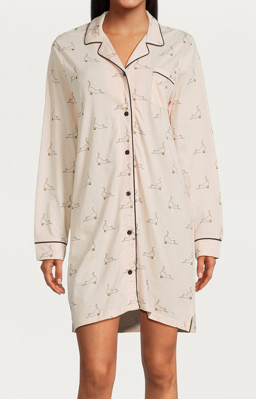 Chemise de nuit - Chat beauté