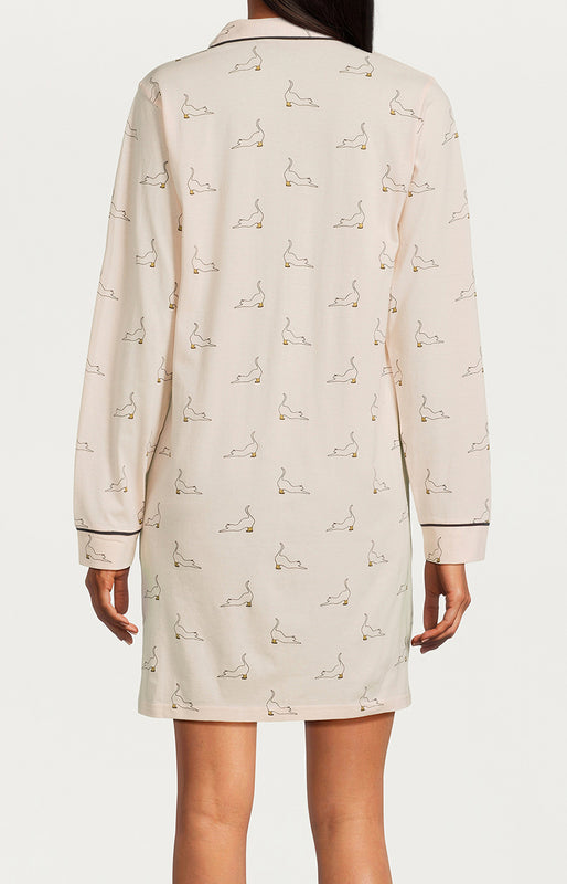 Chemise de nuit - Chat beauté