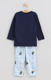 Pyjama long enfant mixte les 3 mousquetaires bleu 3