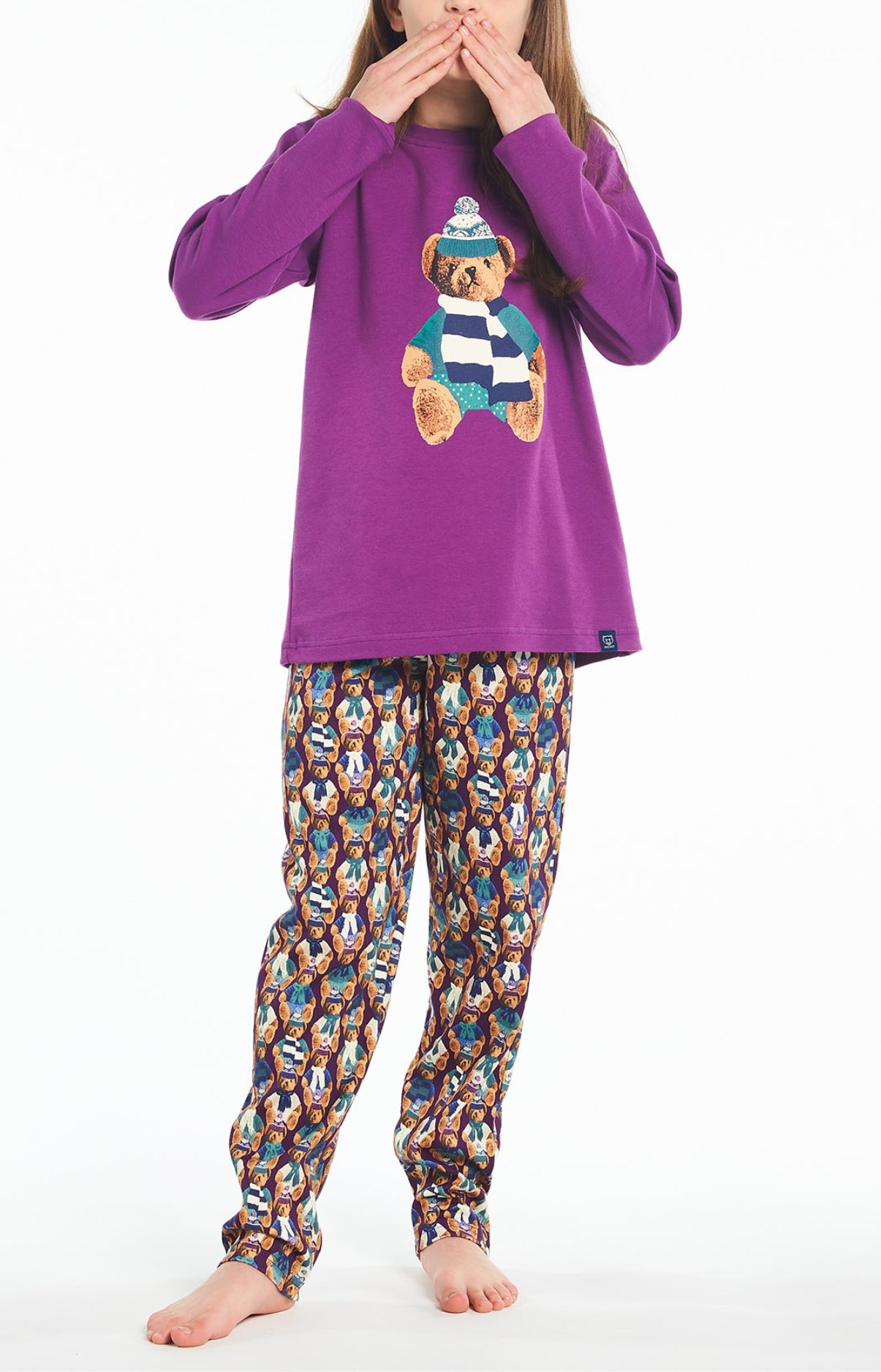 Pyjama Long Teddy - Violet