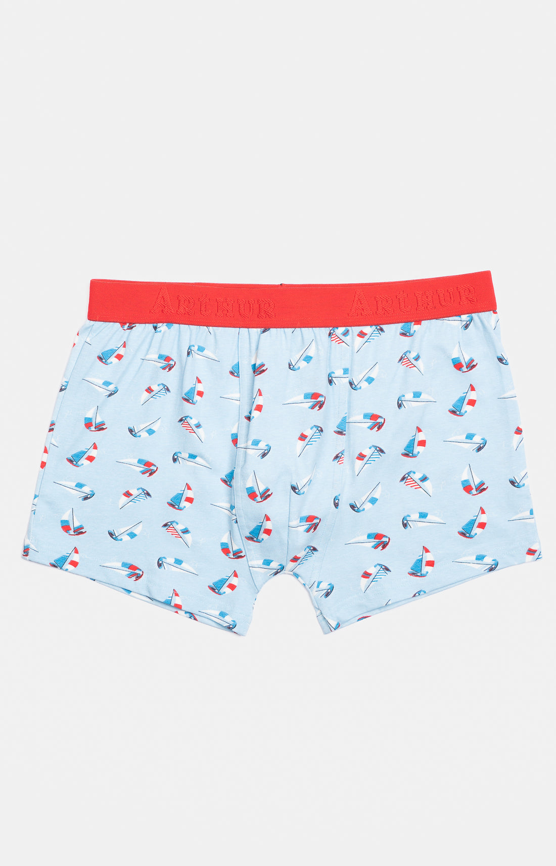 Boxer Homme Boat Bleu et Rouge 3