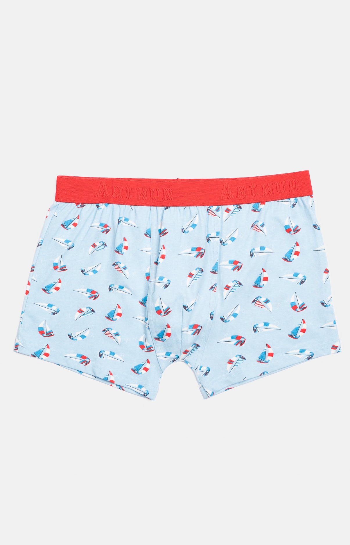 Boxer Homme Boat Bleu et Rouge 3