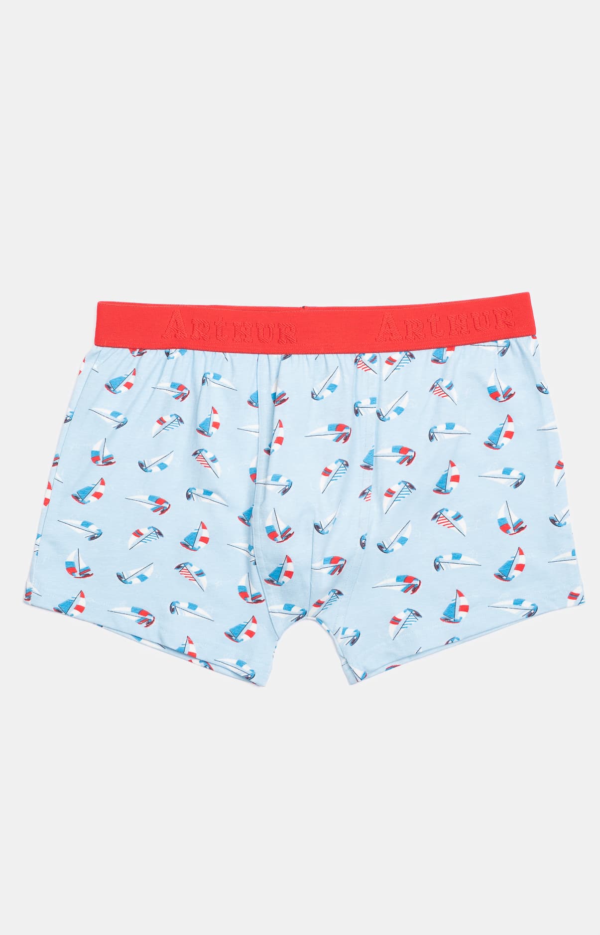 Boxer Homme Boat Bleu et Rouge 3