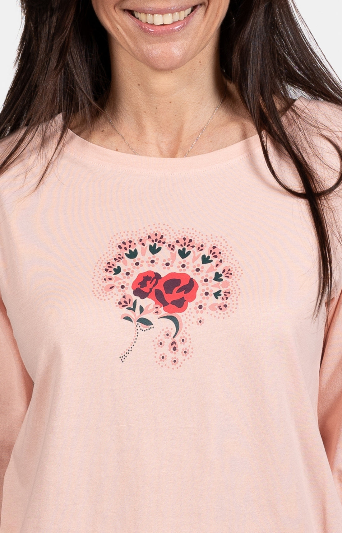 Pyjama long Homme Suzanne Rouge et Rose 2
