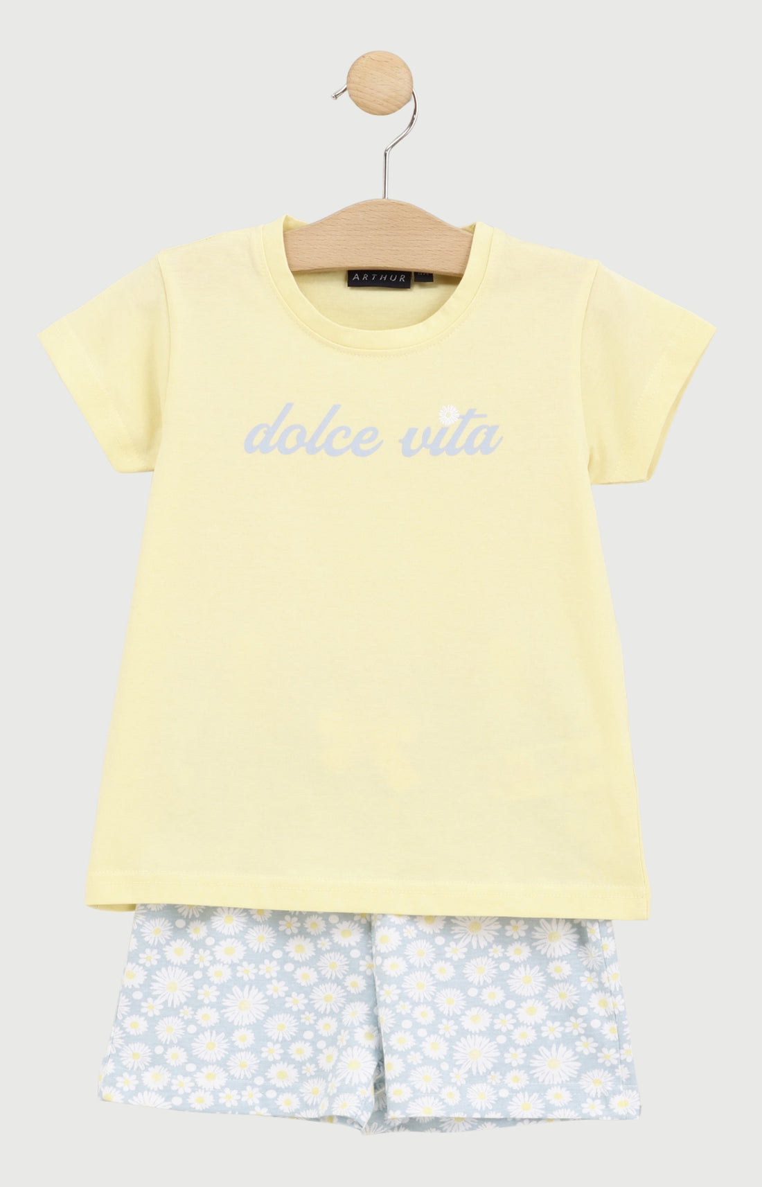 Pyjashort Enfant Dolce vita en jersey de coton léger 1