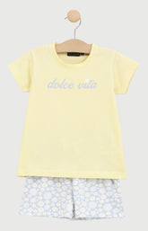 Pyjashort Enfant Dolce vita en jersey de coton léger 1