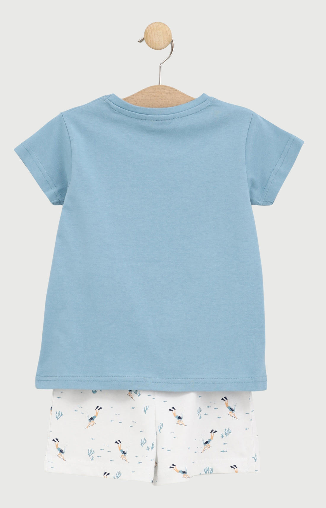 Pyjashort Enfant Je décompresse en jersey de coton léger 2