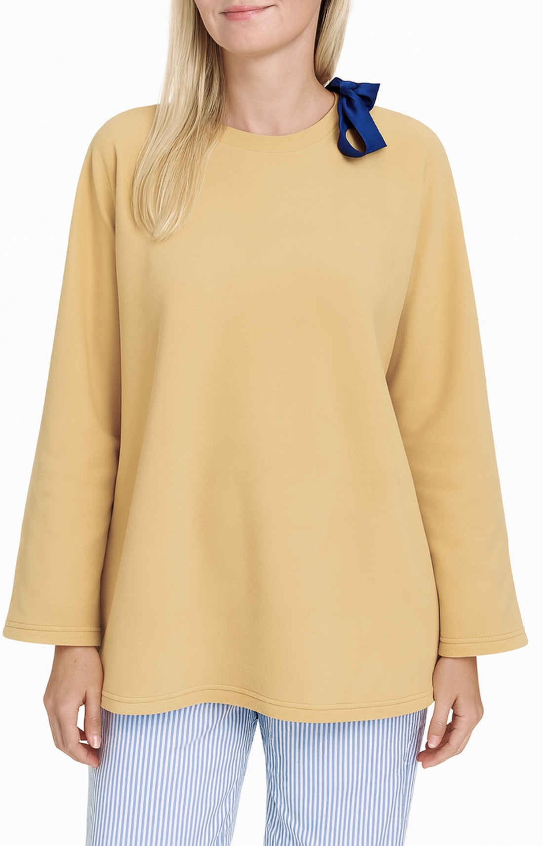 Poncho femme uni camel 1
