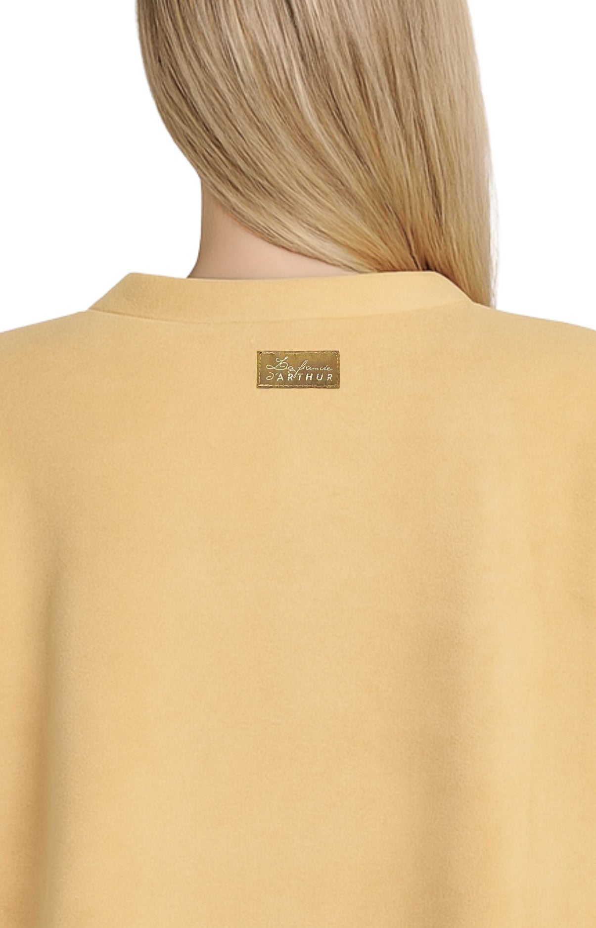Poncho femme uni camel 6