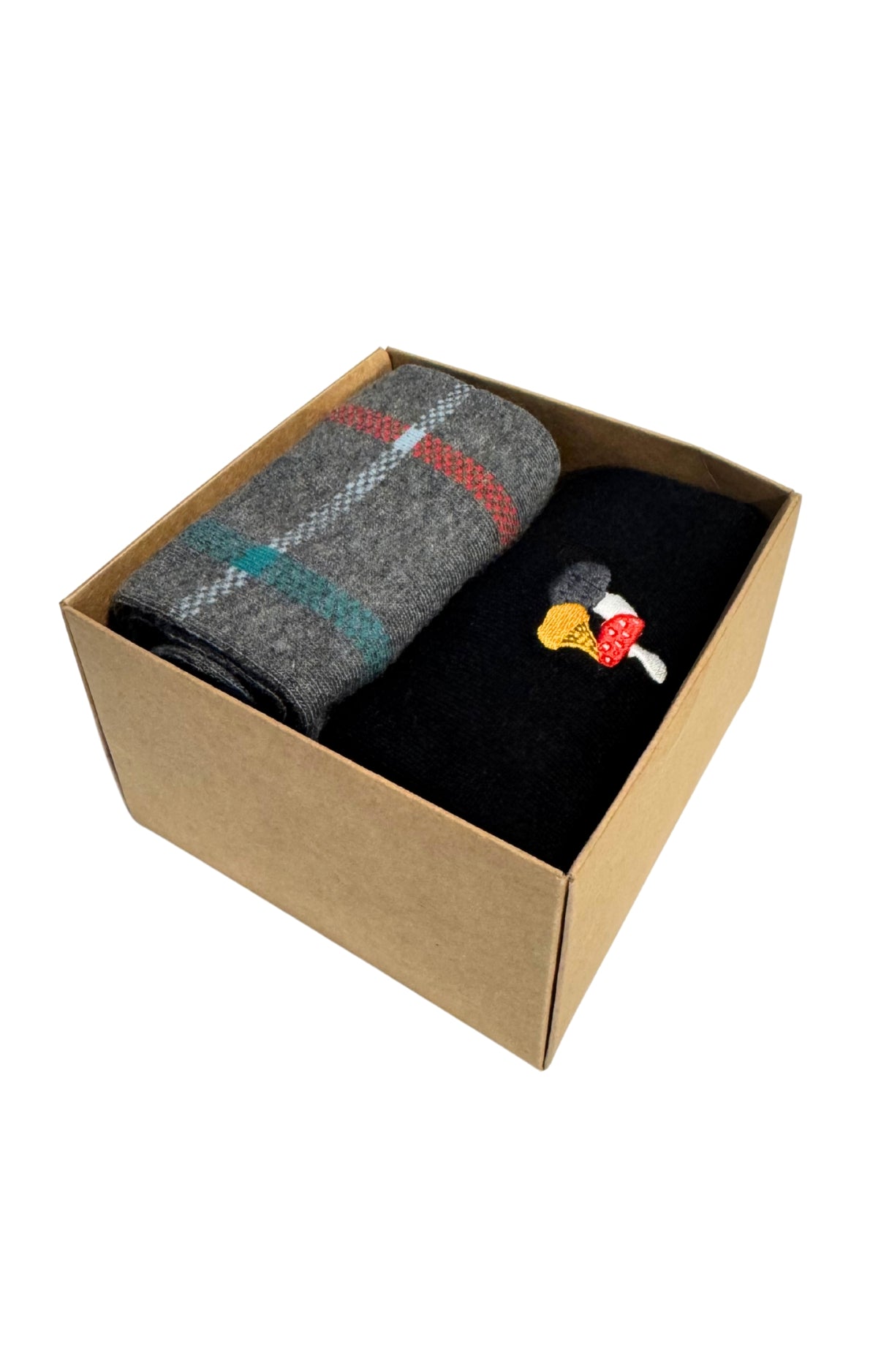 Lot de chaussettes homme champignons gris 2