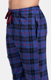 Pyjama long Homme Boston Marine et Violet et Bordeaux 4