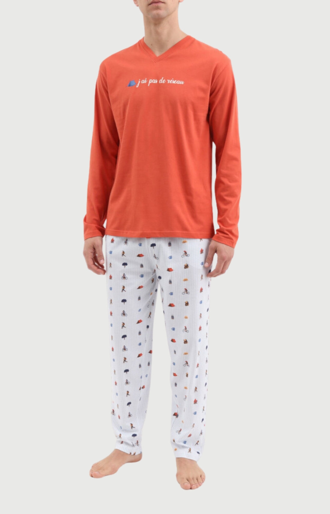 Pyjama Homme Camping en jersey de coton 1
