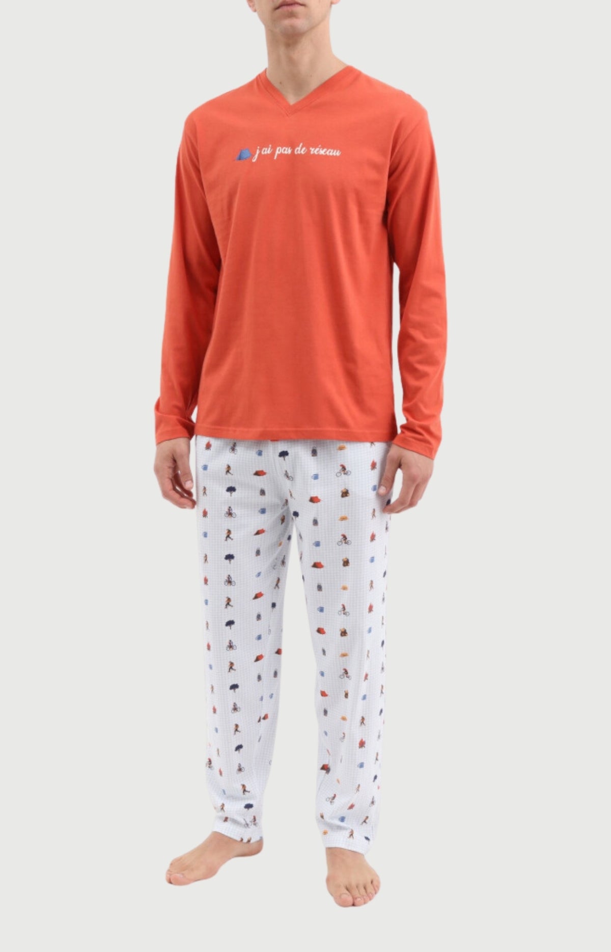 Pyjama Homme Camping en jersey de coton 1