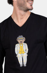 Pyjama long Homme Charles Noir 2