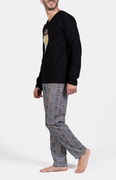 Pyjama long Homme Charles Noir 3