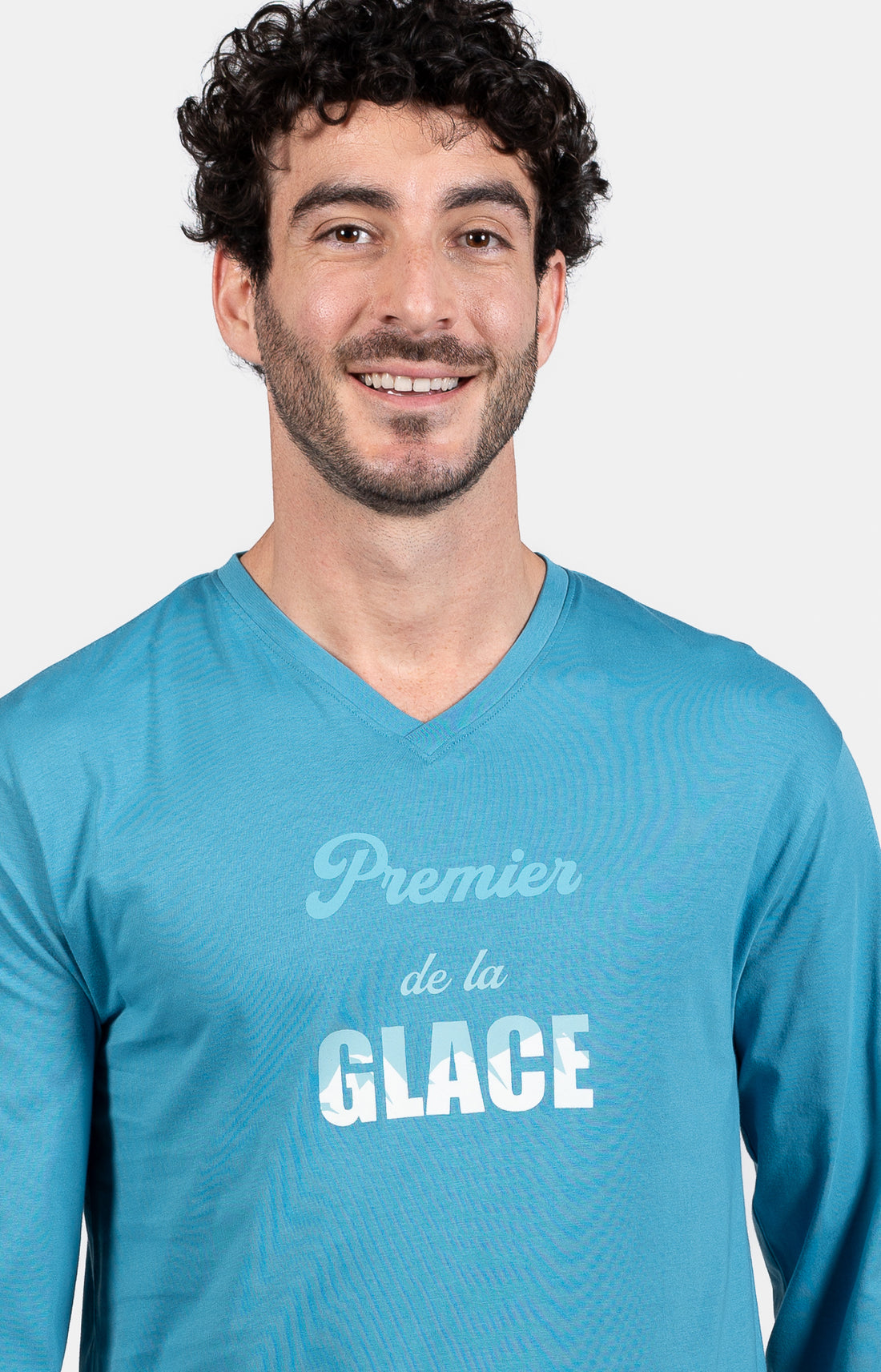 Pyjama long Homme Premier de la glace Bleu 2