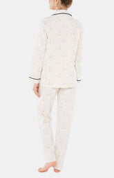 Pyjama long boutonné Femme Chat Beauté Rose 5