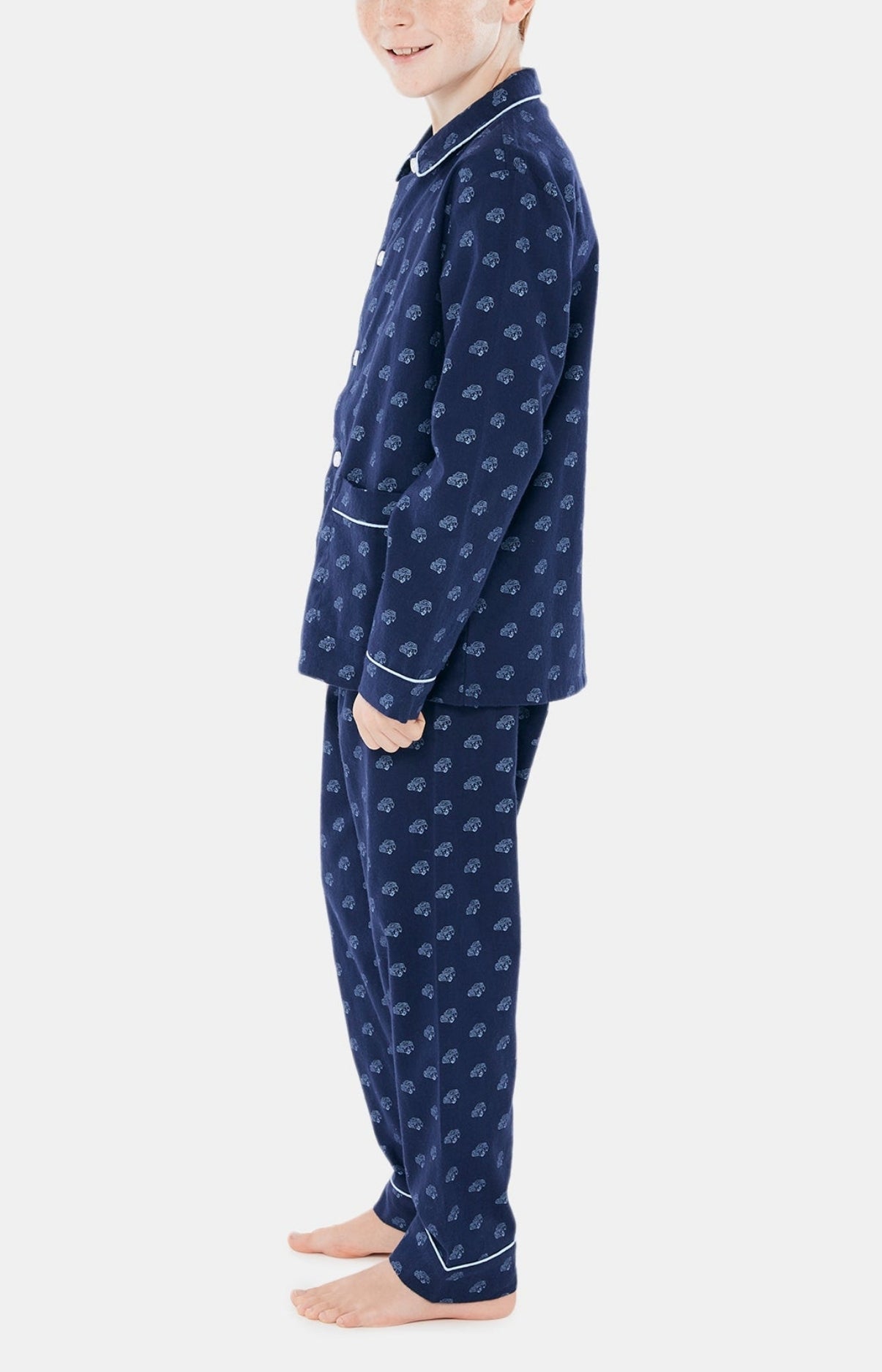 Pyjama long Enfant boutonné 2CV Marine 4