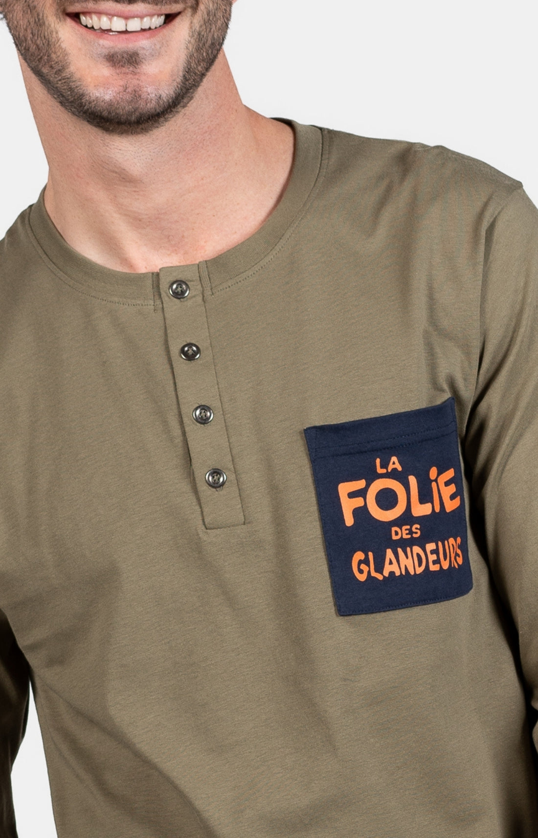 Pyjama long Homme Gris et Marine 2