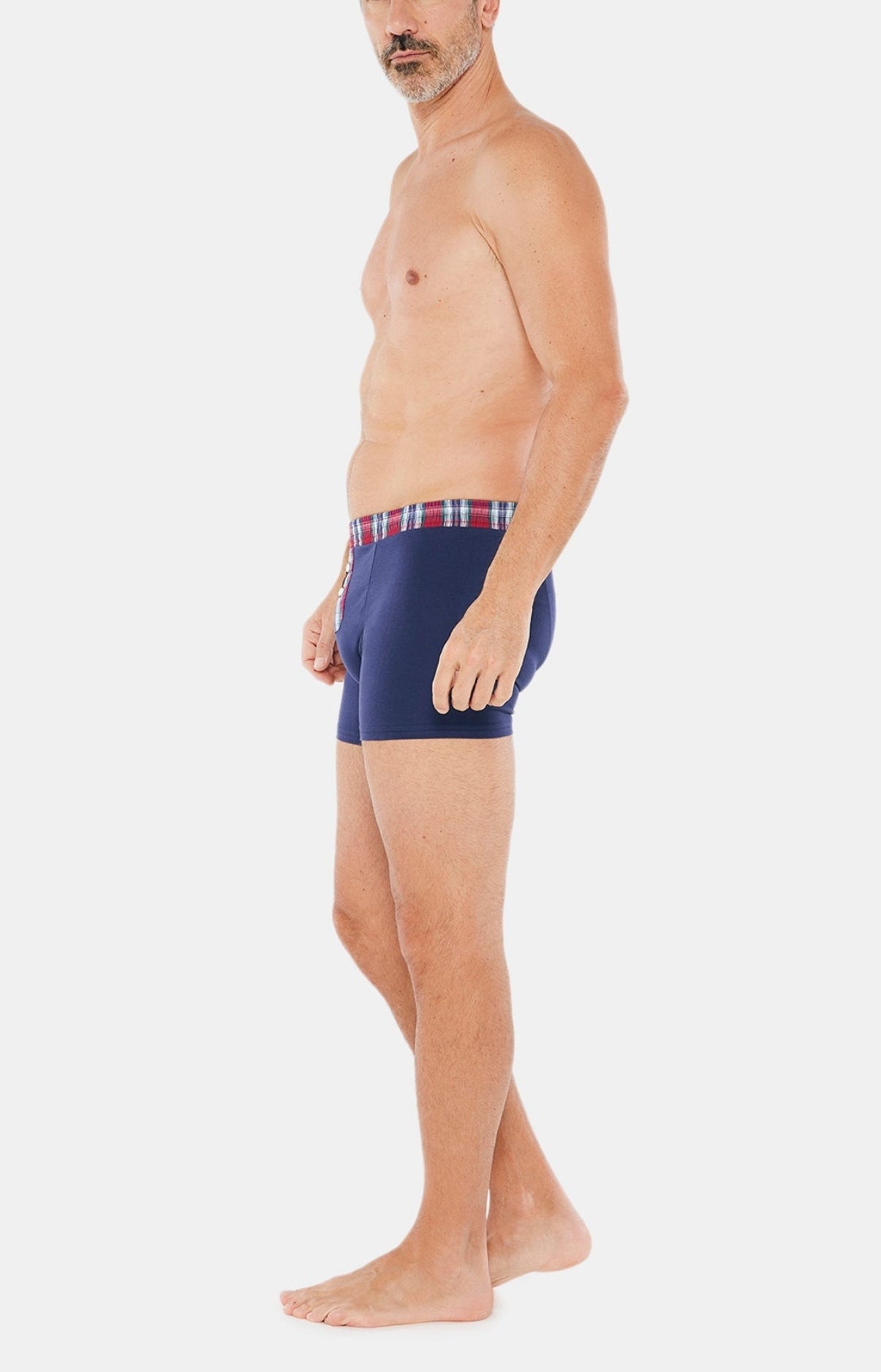 Boxer Homme Club Coton Marine 5