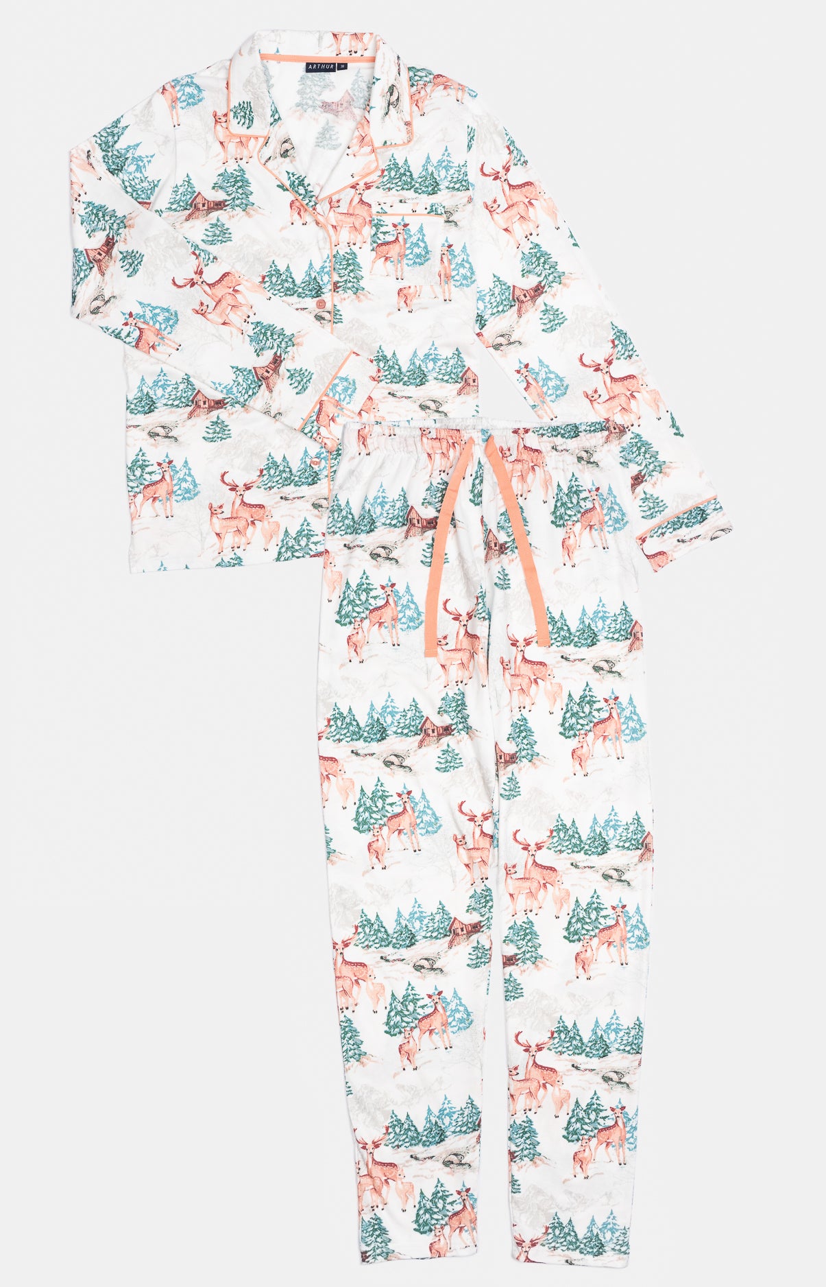 Pyjama boutonné femme Biche 3