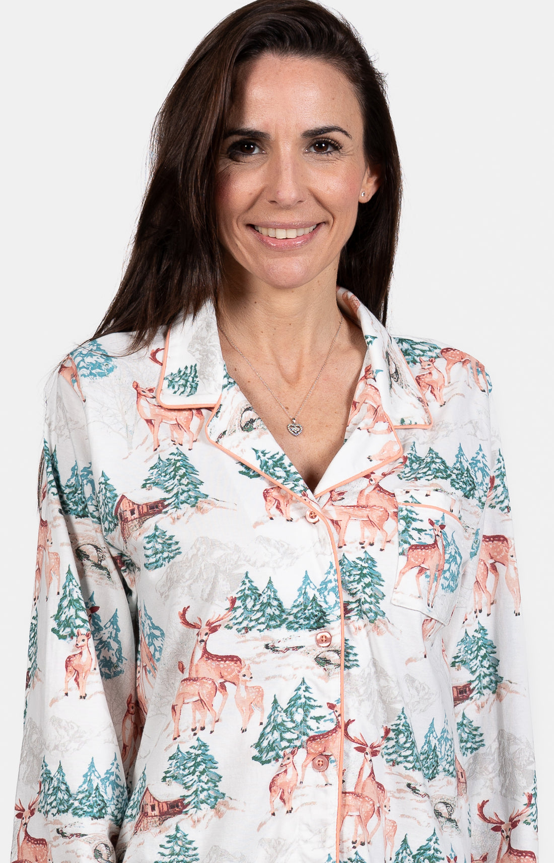 Pyjama boutonné femme Biche 2