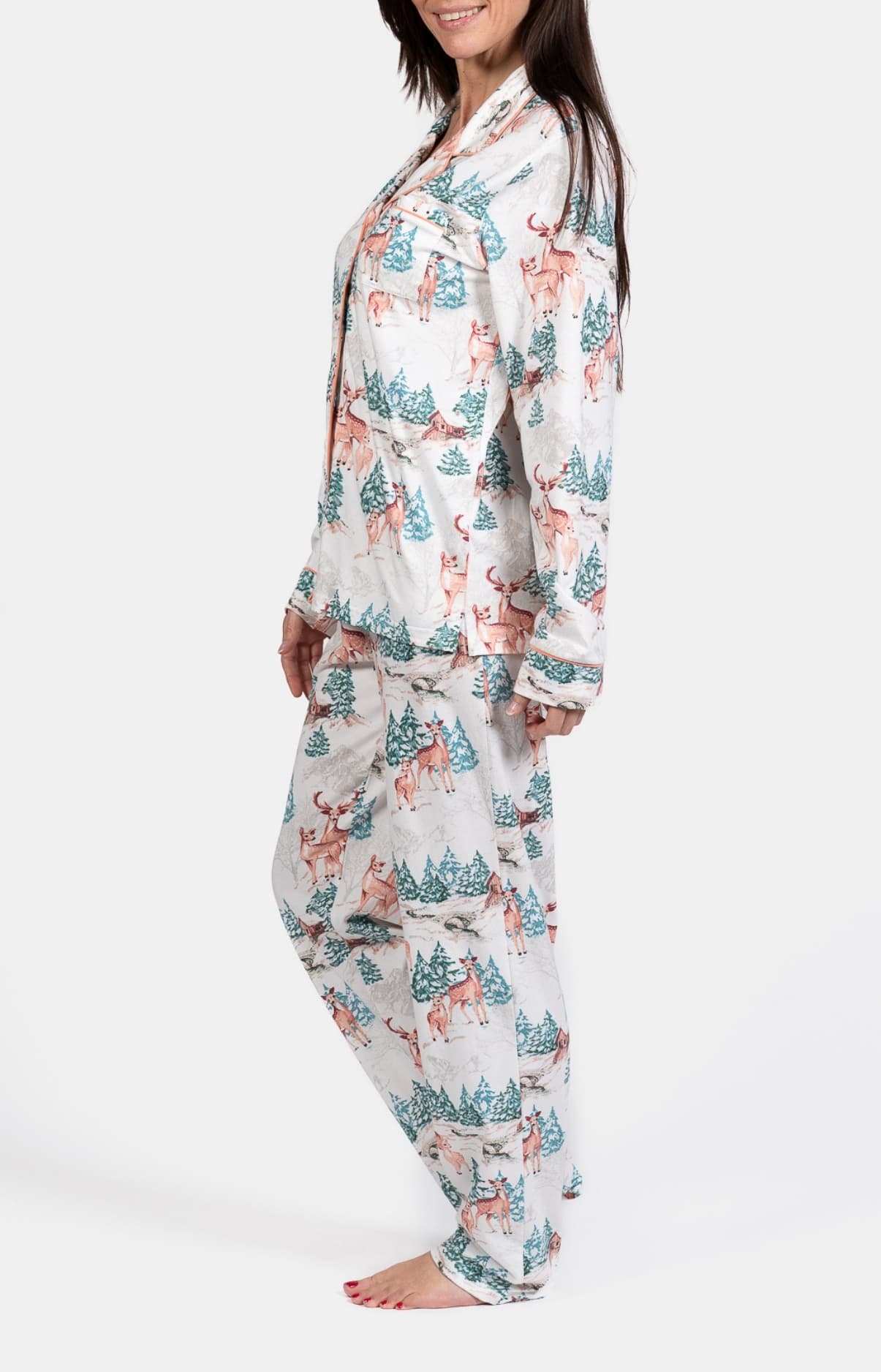 Pyjama boutonné - Biche