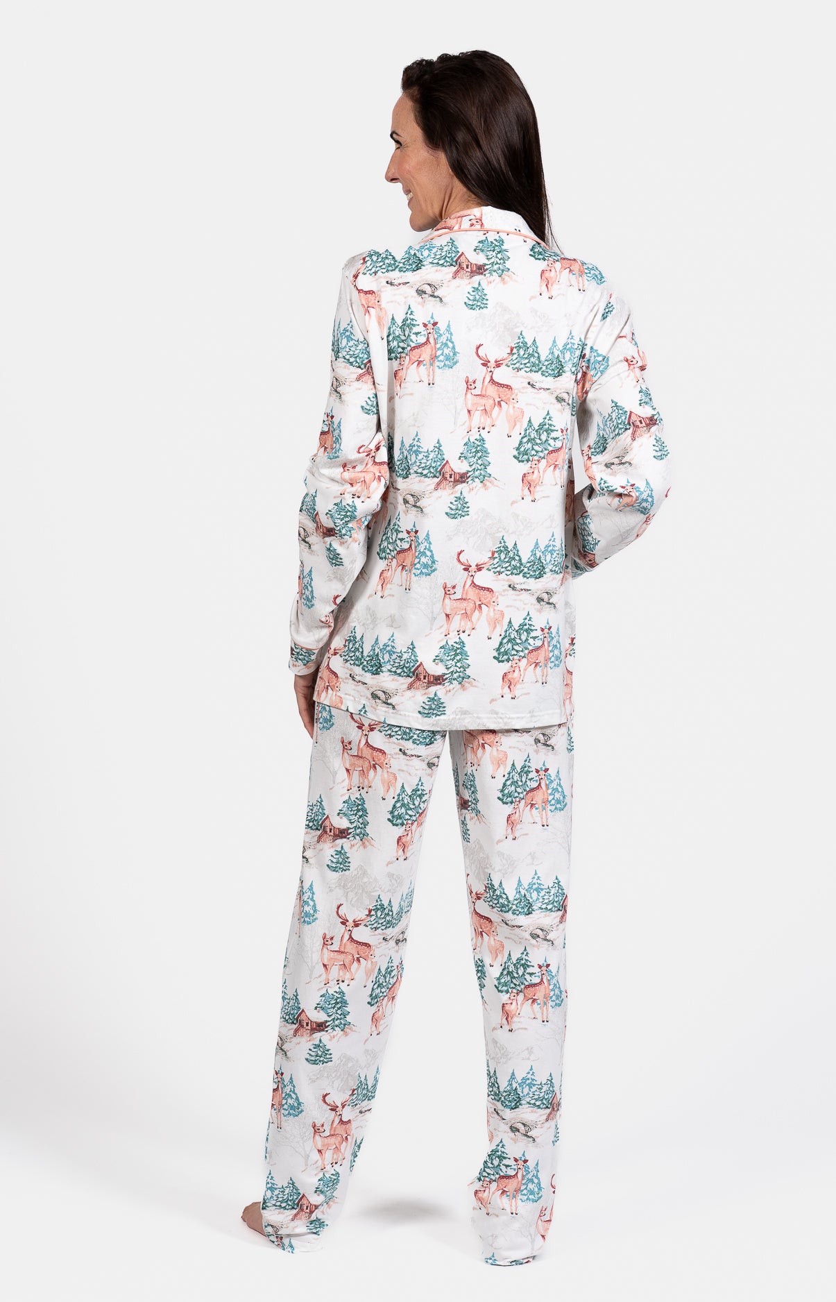 Pyjama boutonné femme Biche 6