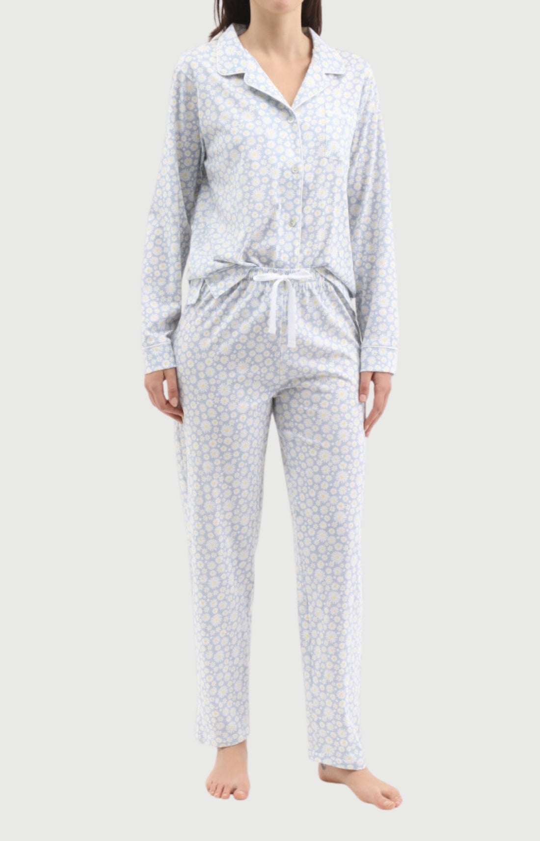 Pyjama Femme Marguerite en flanelle de coton 1