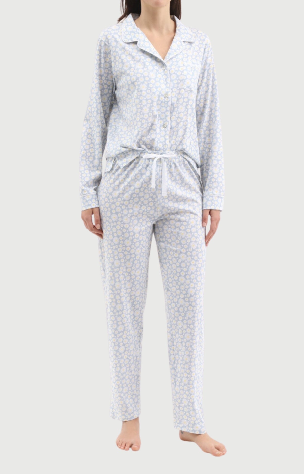Pyjama Femme Marguerite en flanelle de coton 1